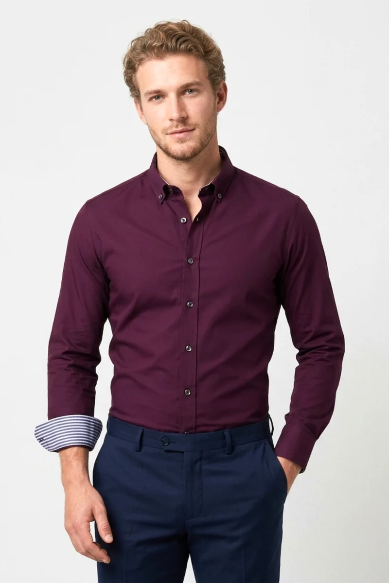 Leonardo Sport Cotton Men’s Shirt Purple